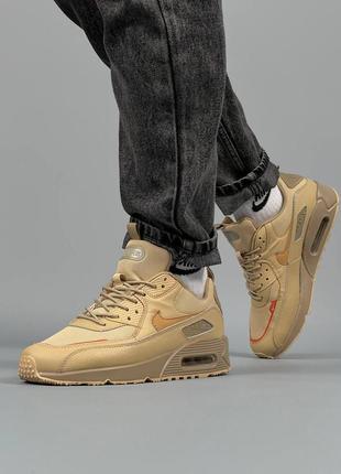 Мужские кроссовки nike air max 90 surplus beige найк аир макс 90 бежевые