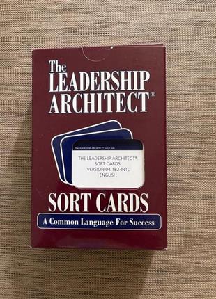 The leadership architect: sort cards, архітектор лідерства. картки. для коуча