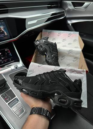 Nike air max plus all black6 фото