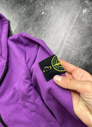 Соуп худи stone island violet ☂️4 фото