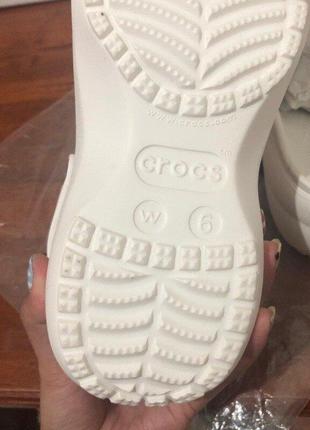 Крокс класік клог платформа білі crocs women's classic platform clog white