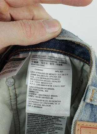 Стильні жіночі джинси бойфренди levi's 501 distressed blue denim jeans women's8 фото