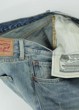Стильні жіночі джинси бойфренди levi's 501 distressed blue denim jeans women's7 фото