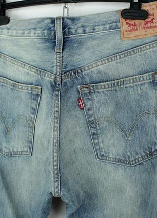 Стильні жіночі джинси бойфренди levi's 501 distressed blue denim jeans women's5 фото