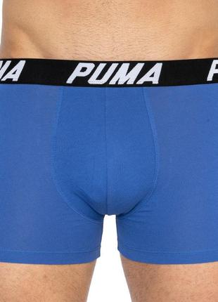 Труси-боксери puma spacedye stripe boxer 2p синій, червоний чол m2 фото