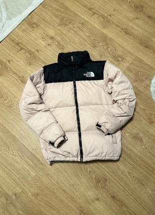 Рожева куртка пуховик tnf The North Face Face M