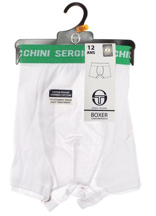 Труси-боксери sergio tacchini boxer ga 1p білий діт 122 фото