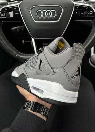 Nike air jordan 4 retro gray white