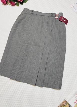 Теплая шерстяная плотная юбка на подкладке от бренда marks &amp; spenser 🩷размер 20 / наш 52- 54 💥3 фото