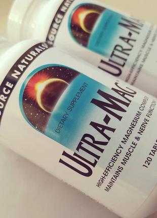 Магний source naturals ultra-mag, 120 таблеток