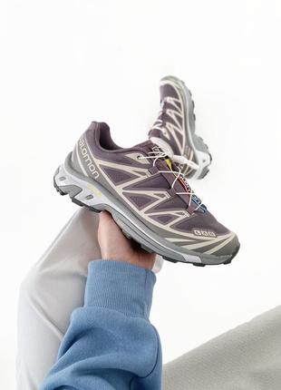 Salomon xt-6 violet/brown7 фото