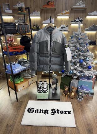 Куртка пуховик stone island grey puffer jacket