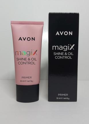 Матирующий праймер для лица "shine &amp; oil control " magix avon 30ml.2 фото