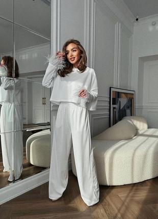 😍 вауу костюм с перьями в двух цветах