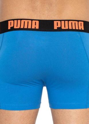 Труси-боксери puma statement boxer 2p чорний, синій чол m3 фото