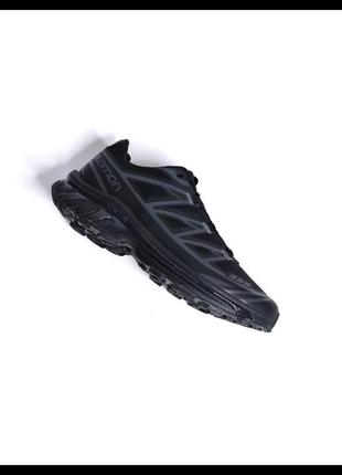 Крутые кроссовки salomon xt-6 adv all black2 фото