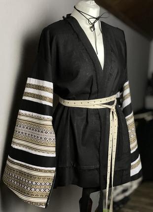 Жакет - вышиванка с полу открытыми рукавами / кимоно в этно стиле simmishop.handmade