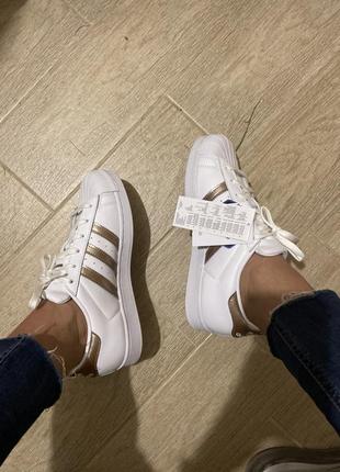 Adidas superstar original женские кроссовки6 фото