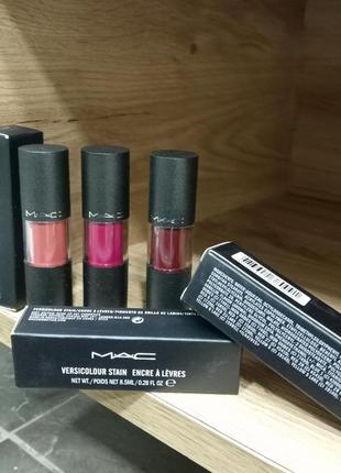 Помады mac жидкая матовая помада mac versicolor stain cream lipstick