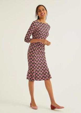 Комфортна актуальна сукня в принт англійського бренду вoden.3 фото