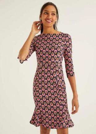 Комфортна актуальна сукня в принт англійського бренду вoden.4 фото