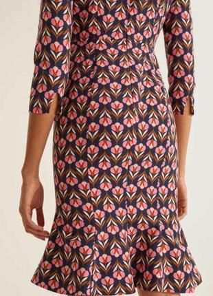 Комфортна актуальна сукня в принт англійського бренду вoden.6 фото