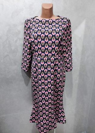 Комфортна актуальна сукня в принт англійського бренду вoden.7 фото