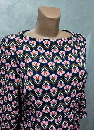 Комфортна актуальна сукня в принт англійського бренду вoden.8 фото