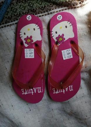 Шлепки hello kitty