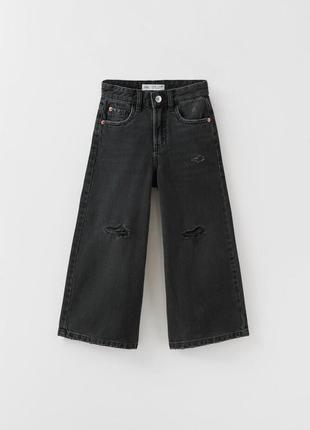 Широкое джинсовое джинсы zara на девочку 13/14 лет, широкие джинсы zara на девочку 13/14 лет джинсы zara для девочки.
