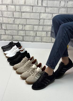 Жіночі кросівки з натуральної шкіри і замші