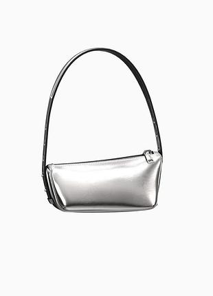 Сумка серебристая zara.