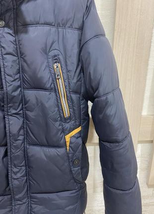Зимова куртка на хлопчика темно синя, 46 розмір2 фото