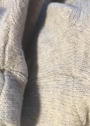 Свитер пуловер укороченный кроп серый шерсть кашемир от hobbs пог 47 см7 фото