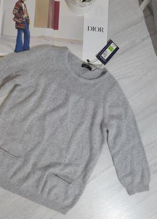 Свитер ангора autograph/серый свитер /ангорская шерсть/пуловер/серый джемпер1 фото