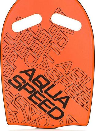 Дошка для плавання aqua speed wave kickboard 43x28x3,6cм помаранчева