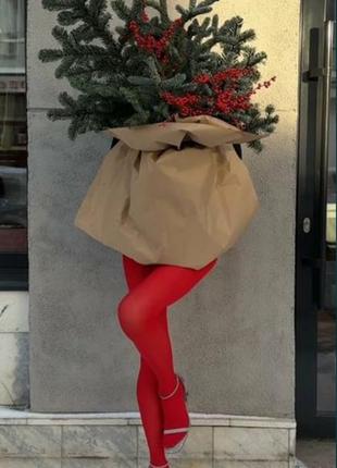 Трендовые красные яркие колготы колготки для зимней фотосессии xs s m l