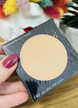 Оригинальный пудра компактная запасной блок shiseido sheer and perfect compact (refill) 40 natural fair ivory2 фото