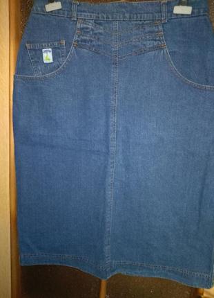 Юбка джинсовая классика1 фото