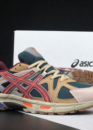 Asics gel kahana 8 бежеві з червоним