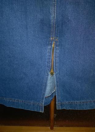 Юбка джинсовая классика5 фото