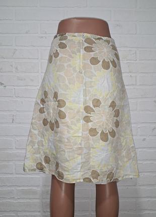 Жіноча спідниця юбка з льону3 фото
