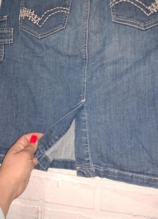 Женская джинсовая юбка4 фото