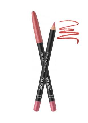 Карандаш для губ водостойкий topface "waterproof lipliner"