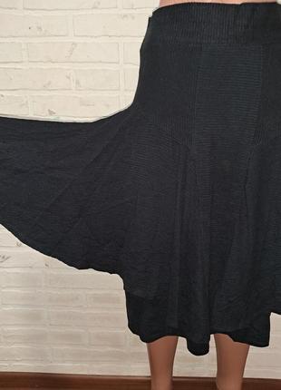 Красивая необычная женская юбка миди суперстрейч2 фото