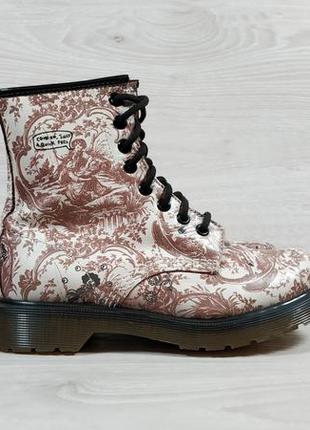 Шкіряні черевики з принтом dr. martens 1460 оригінал, розмір 361 фото