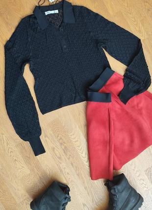 Джемпер поло віскоза, з коміром zara s-м