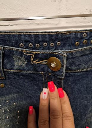 Женская джинсовая мини юбка3 фото