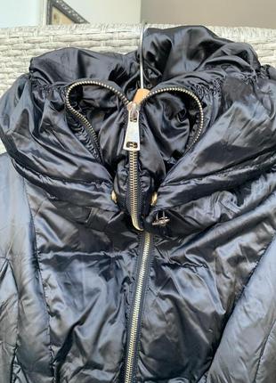 Черное женское пальто куртка пуховик итальялия размер м2 фото