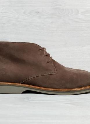 Нубукові чоловічі черевики дезерти clarks оригінал, розмір 46 (демісезонні desert boots)